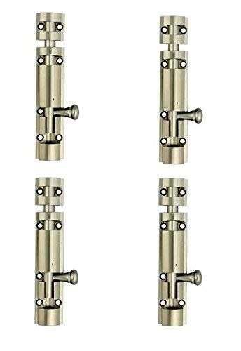 Mahendra Hardware 4" Designer Tower Bolt Door Latch (Set of 4) : Amazon ...