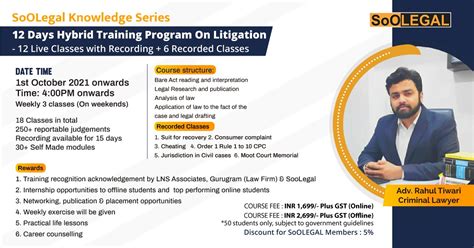 SoOLegal Knowledge Series by Adv Rahul Tiwari | SoOLEGAL