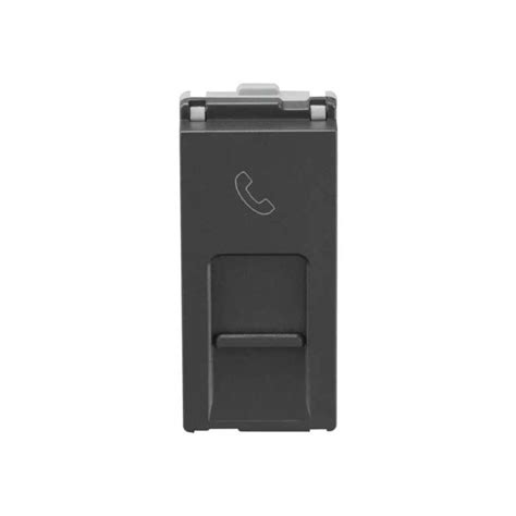 L&T entice Data Sockets RJ 11 Socket with Shutter 1M