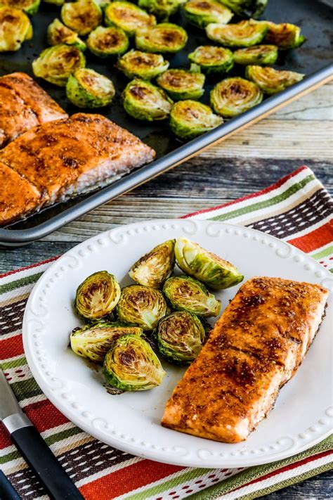 Salmon with Brussels Sprouts Sheet Pan Meal