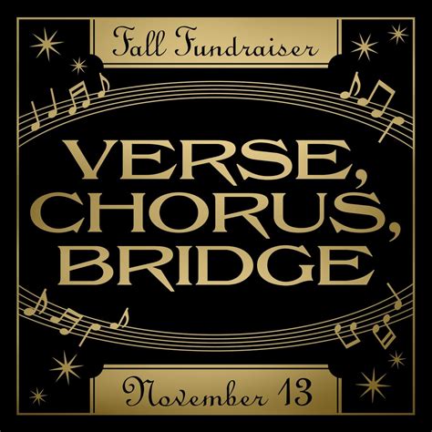 VERSE, CHORUS, BRIDGE — Garry Marshall Theatre