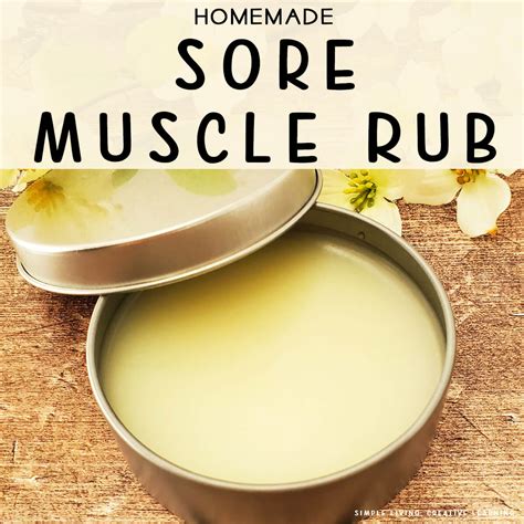 DIY Sore Muscle Rub - Simple Living. Creative Learning