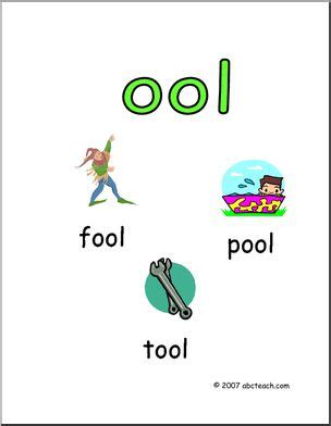 Word Family - OOL Words Poster - Abcteach