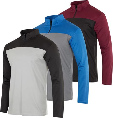 Amazon.com: Real Essentials 3 Pack: Men's Mesh Long Sleeve Athletic ...