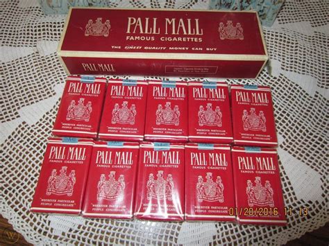 Vintage PALL MALL FULL CARTON Cigarettes 10 Packs RARE NOS! | #1802490869