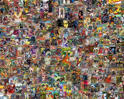 Comic Book Collage Wallpaper