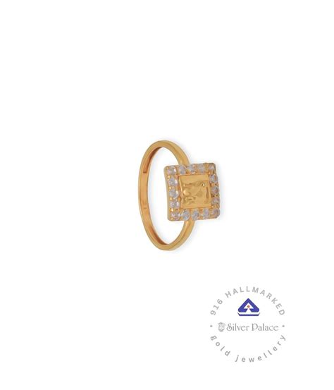 Kanche Collections Square Shape Design With Cz Stone Studded 22kt Gold ...