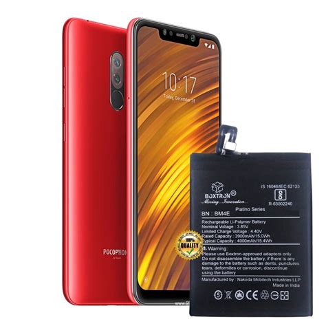 Boxtron BM-4E Battery of 4000mAh Compatible for Xiaomi Redmi Mi Poco F ...