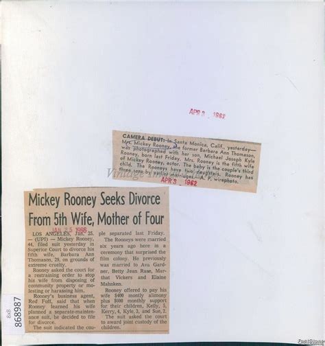 Mickey Rooneys Children