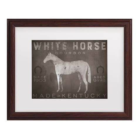 White Horse Framed Wall Art