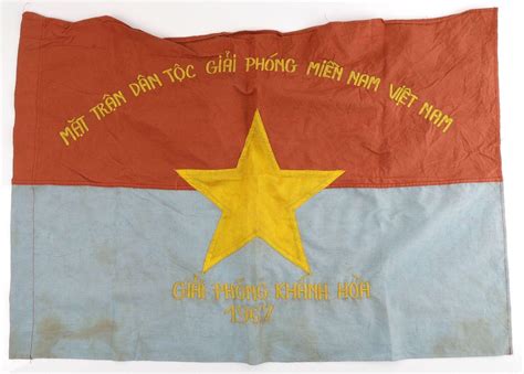 At Auction: VIETNAM WAR VIETNAMESE COMMUNIST VIET CONG FLAG