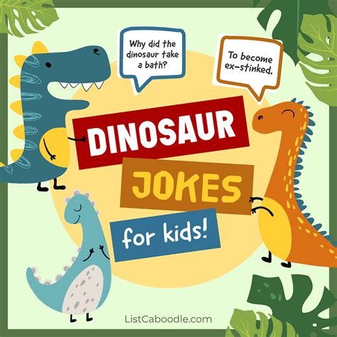 75+ Dinosaur Jokes for Kids (For Roaring Laughs!) - ListCaboodle