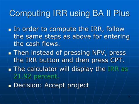 How To Find Irr On Ba Ii Plus | Detroit Chinatown