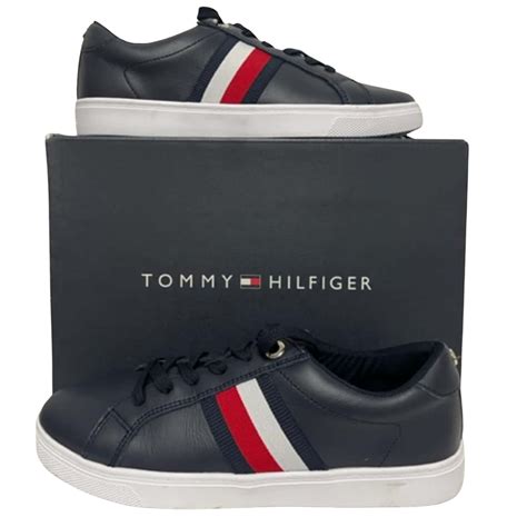 Tommy Hilfiger Womens Navy Blue Shoes Size 38