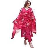 Buy ANNI DESIGNER Women's Rayon Blend Straight Bandhej Printed Kurta ...