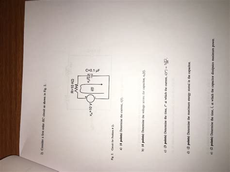 Image result for First Order Circuit Problem