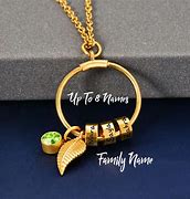 Image result for Family Name Necklace