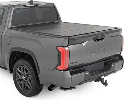 Amazon.com: Rough Country Hard Flip-Up Truck Bed Tonneau Cover for Toyota Tundra (2022-2025 ...