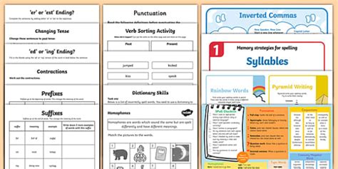 Key Stage 2 Spelling and Grammar Resource Pack