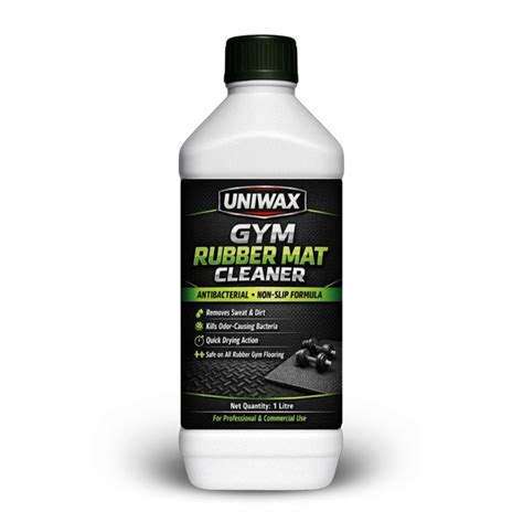 Uniwax Gym Rubber Mat Cleaner 1 Litre | Antibacterial Gym Floor Cleaner ...