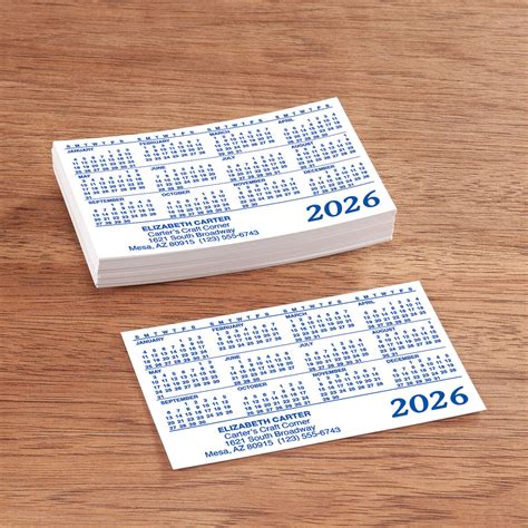 Personalized Plastic Wallet Calendars - Miles Kimball