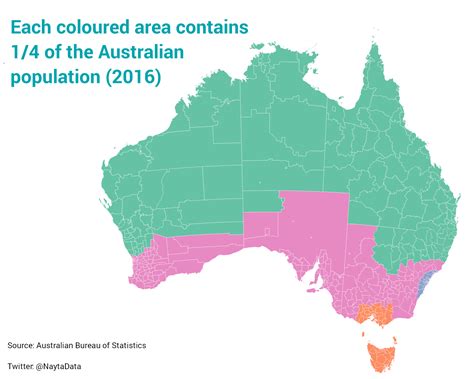 Map Of Australian Population Distribution