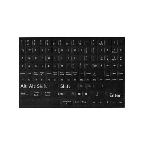 Generic English Keyboard Stickers for Laptop and Computer, Full Layout ...