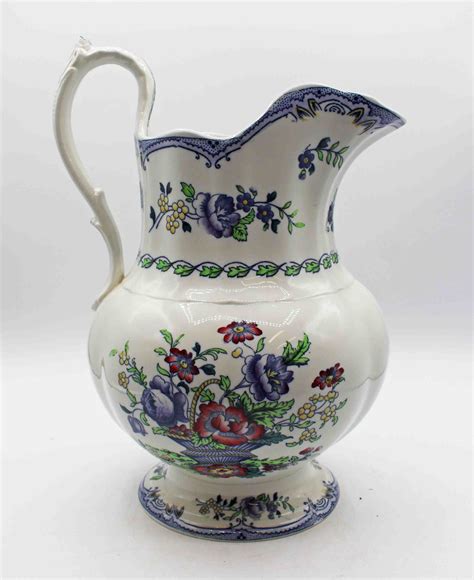 WCI-9027z: English Copeland Late Spode "Avondale" Water Pitcher ...
