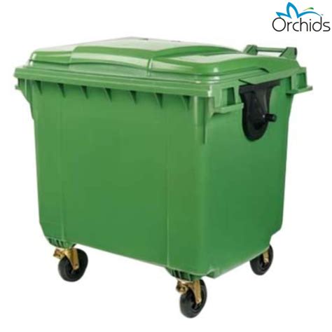 Orchids Metal Wheel Dustbin (1100 Liters) (OR/METAL/ 1100)