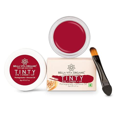 Bella Vita Organic 3 in 1 Pomegranate Tinty - Lip, Eye & Cheek Tint ...
