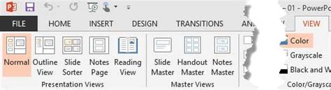 Rezultat imagine pentru PowerPoint View Tab
