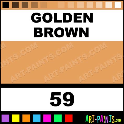 Golden Brown Artist Watercolor Paints - 59 - Golden Brown Paint, Golden ...