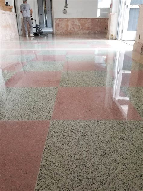 Terrazzo Restoration - Polished Concrete & Micro Topping in Miami