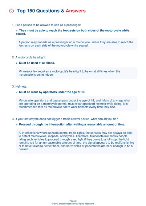 FREE Online Practice: DMV Motorcycle Test | Minnesota 2026 #1