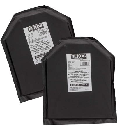 NEXUS Ballistics Level IIIa Soft Armour Plate Backers Set of 2 | Recon ...