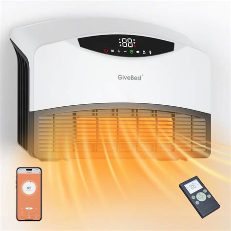 GiveBest Smart Wall Heater - 1500W Space Heater for Indoor Use, Work ...