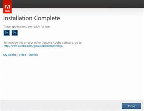 Installation Photoshop 的图像结果