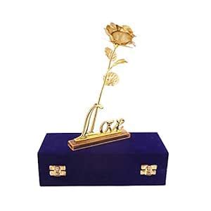 Buy Lavanaya Silver -Artificial Rose with Love Stand, Gift Box Online ...
