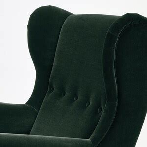 STRANDMON Wing chair, Djuparp dark green - IKEA