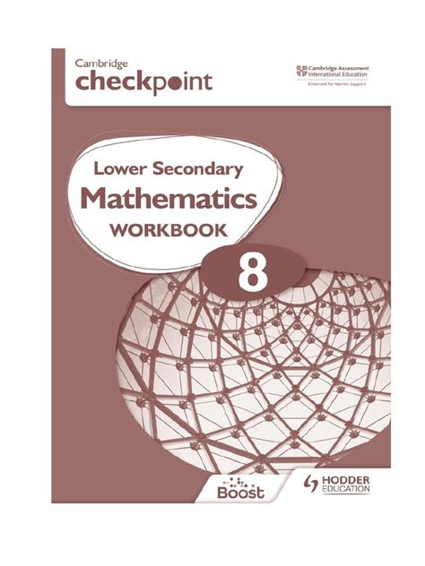 Cambridge Checkpoint Lower Secondary Mathematics Workbook 8 Chapter 1 ...