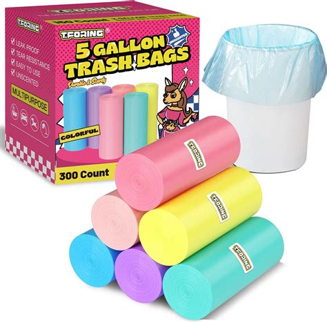 Amazon.com: T.FORING Small Trash Bags 3 Gallon - 240 Count Clear ...