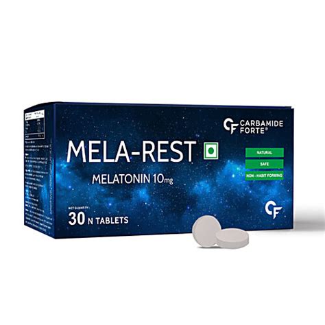 Buy Carbamide Forte Mela-Rest Melatonin 10mg Vegetarian Tablets ...