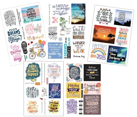 anujarusiya Gentle Reminder Stickers for Journaling | 59 Motivational ...