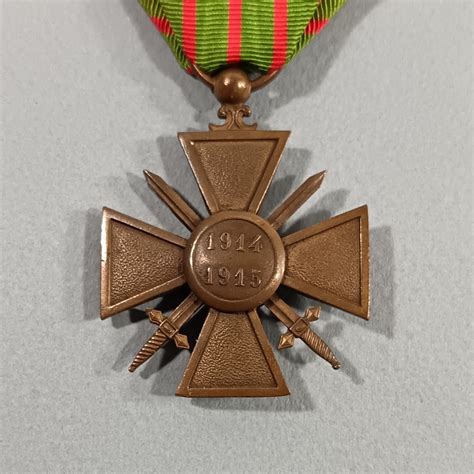 CROIX DE GUERRE 1914-1915 AVEC UNE ETOILE POUR CITATION A L'ORDRE DU ...