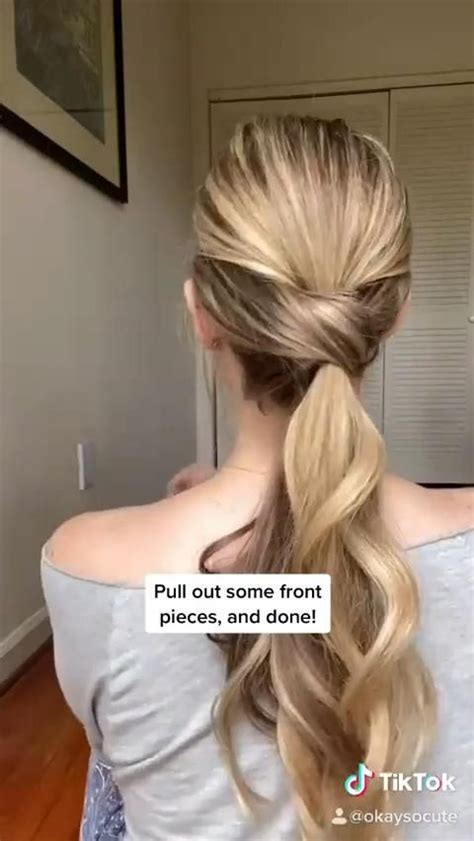 Twisted Ponytail Tutorial 的图像结果
