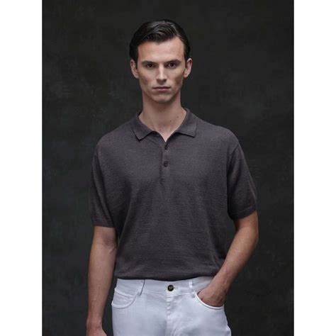 Buy Rare Rabbit Mekko Grey Plain Regular Fit Polo T-shirt Online