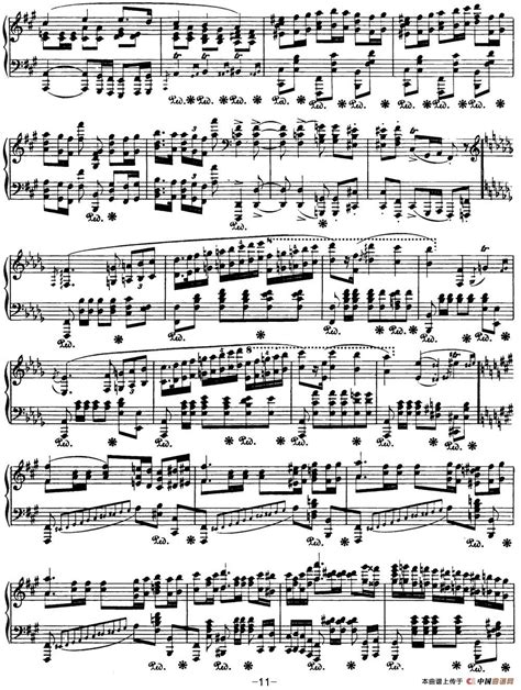 钢琴曲谱：肖邦波兰舞曲 Op.26 No.1 升c小调_乐谱推荐_中音在线