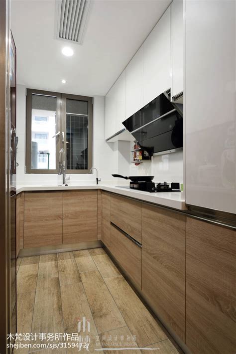 小户型现代风长方形厨房装修设计-家装效果图_装一网装修效果图