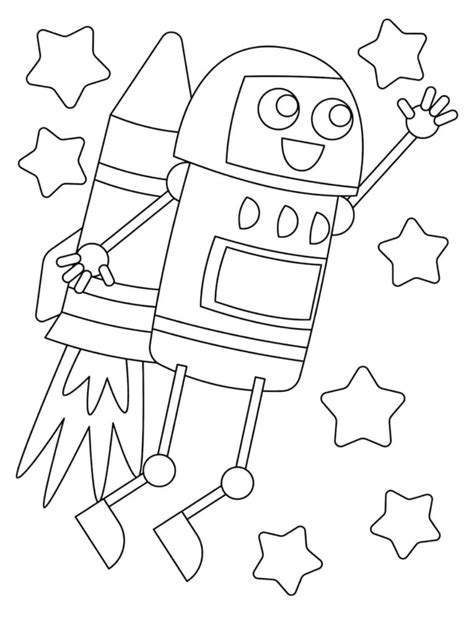 Robot Coloring Pages 的图像结果