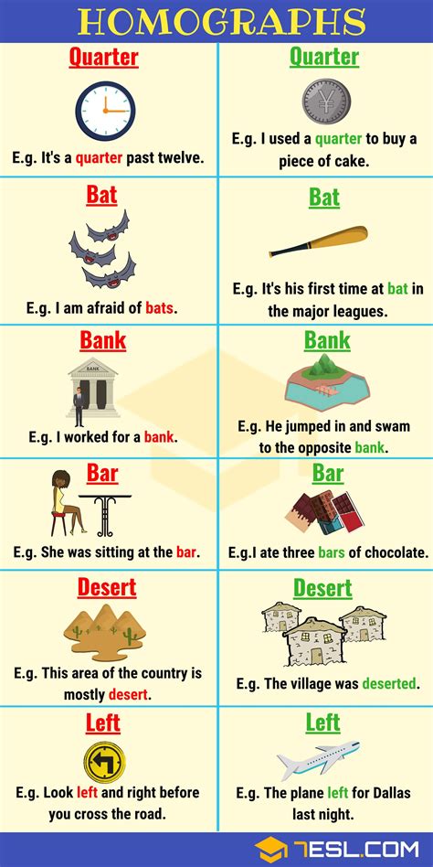100 common examples of homographs in english – Artofit